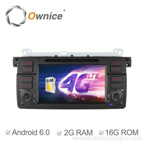 Ownice C500 Quad core 2G ram CAR navigation system For BMW E46 M3 325 support SWC TV TPMS DVR built in 4G LTE BT